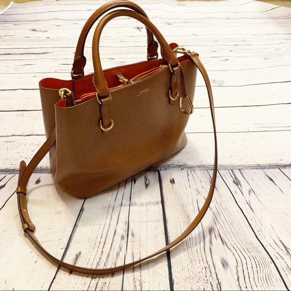 Lauren Ralph Lauren Handbags - Lauren Ralph Lauren Marcy Leather Tote Bag